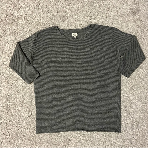 ARITZIA WILFRED Blanchard Silk Cashmere Sweater Gray Women’s Size XS - Picture 3 of 8